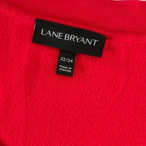 Lane Bryant red v neck sweater 22/24 plus‎ sized - Picture 2 of 3